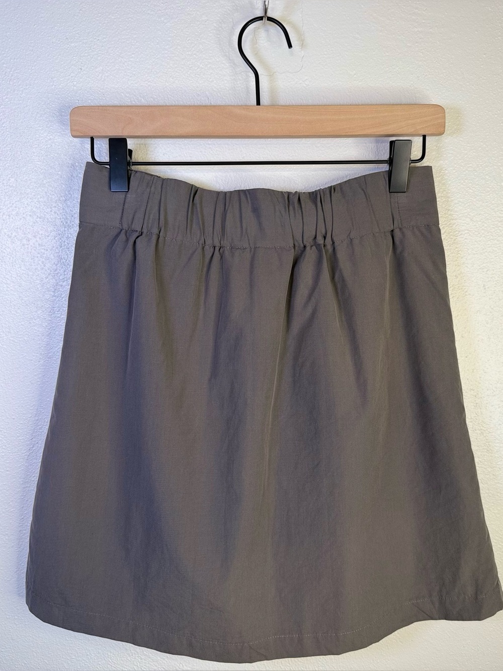 Lands End Canvas Faux Wrap Utility Skirt Curved Hem 100% Cotton Women's Size 0 - Picture 11 of 14
